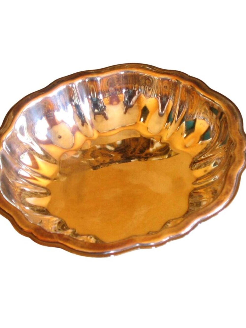 Silver-Plated Bowl By Wm A Rogers Scalloped Edges Elegant Decorative 5.5"